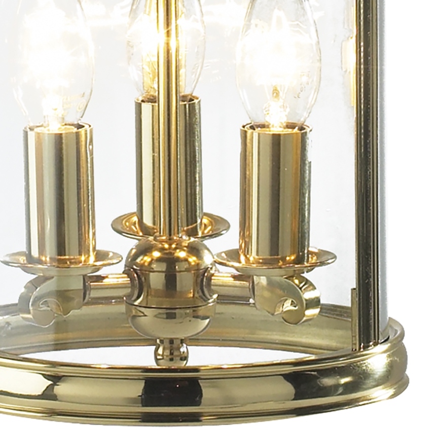 Där Lighting LAM0340 - Candelabru suspendat LAMBETH 3xE14/60W/230V alamă