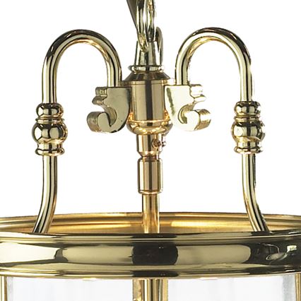 Där Lighting LAM0340 - Candelabru suspendat LAMBETH 3xE14/60W/230V alamă