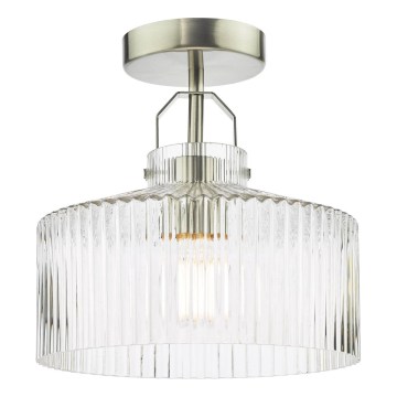 Där Lighting LEN4846 - Lustră aplicată LENKA 1xE27/60W/230V crom mat