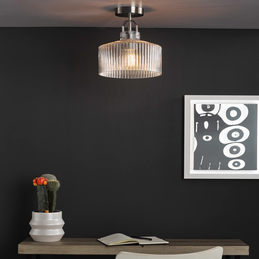 Där Lighting LEN4846 - Lustră aplicată LENKA 1xE27/60W/230V crom mat