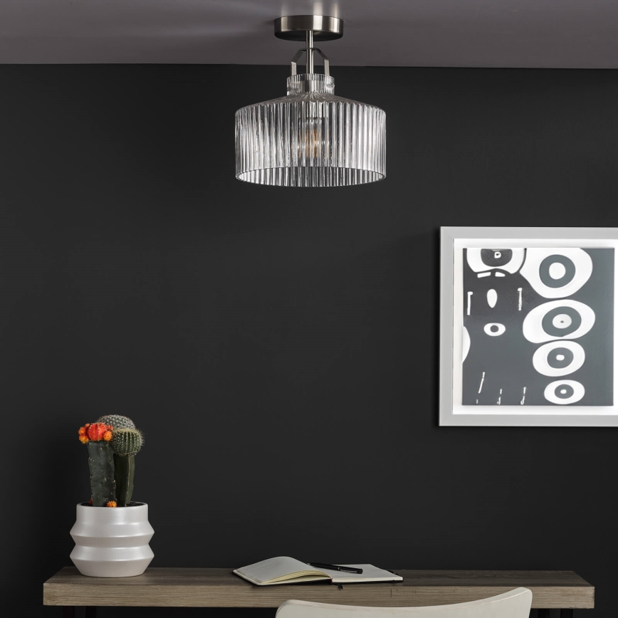 Där Lighting LEN4846 - Lustră aplicată LENKA 1xE27/60W/230V crom mat