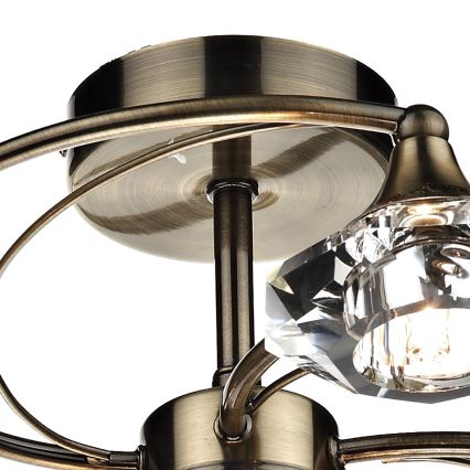 Där Lighting LUT0675 - Lustră de tavan aplicată LUTHER 6xG9/40W/230V, alamă