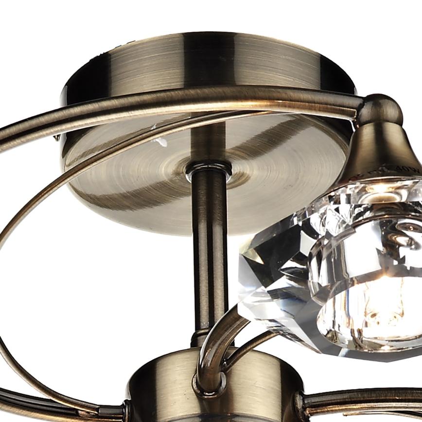 Där Lighting LUT0675 - Lustră de tavan aplicată LUTHER 6xG9/40W/230V, alamă