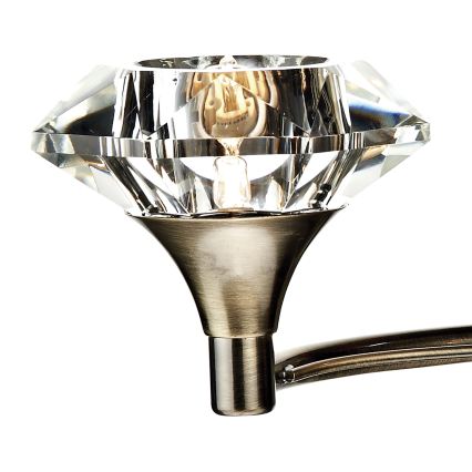 Där Lighting LUT0975 - Lampă de perete LUTHER 2xG9/40W/230V alamă