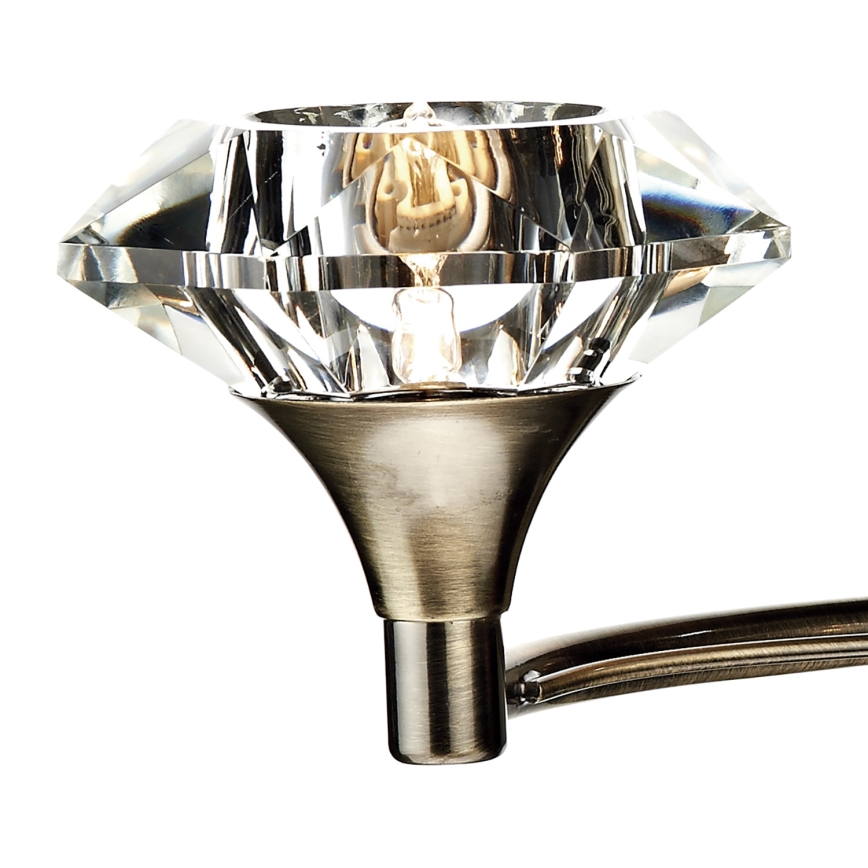 Där Lighting LUT0975 - Lampă de perete LUTHER 2xG9/40W/230V alamă