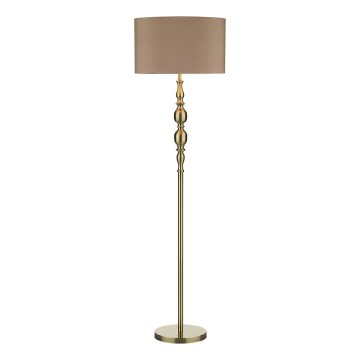 Där Lighting MAD4975 - Lampadar MADRID 1xE27/60W/230V maro/alamă