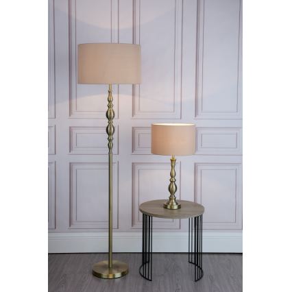 Där Lighting MAD4975 - Lampadar MADRID 1xE27/60W/230V maro/alamă