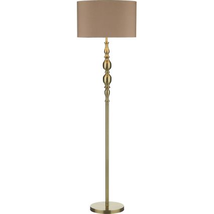 Där Lighting MAD4975 - Lampadar MADRID 1xE27/60W/230V maro/alamă