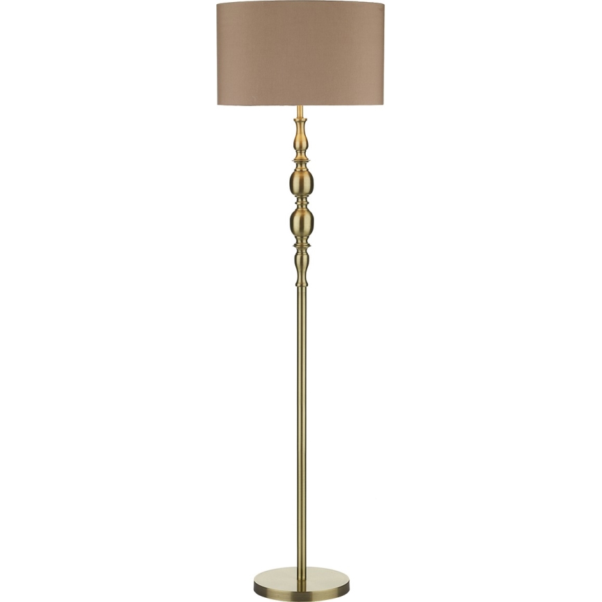 Där Lighting MAD4975 - Lampadar MADRID 1xE27/60W/230V maro/alamă