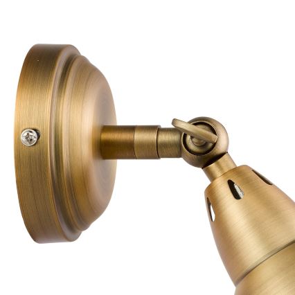 Där Lighting NAT0742 - Aplică de perete tip spot NATHANIEL 1xGU10/11W/230V alamă