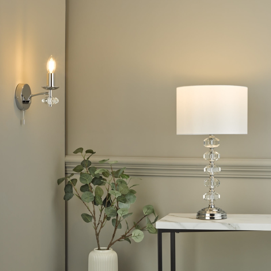 Där Lighting OLE0750 - Aplica de perete OLEANA, 1xE14/40W/230V, crom lucios