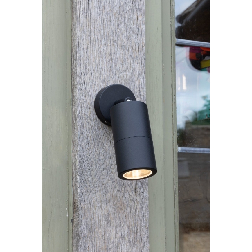 Där Lighting ORT0722 - Spot LED de perete pentru exterior ORTEGA 1xGU10/5W/230V IP65 negru