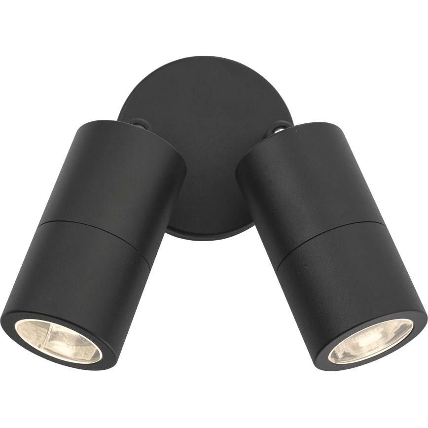 Där Lighting ORT0922 - Aplica LED de exterior pentru perete ORTEGA, 2x GU10/5W/230V, IP65, negru