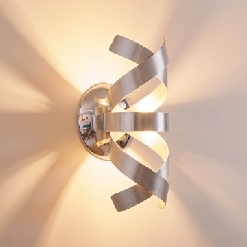 Där Lighting RAW0750 - Aplica de perete RAWLEY 1xG9/25W/230V crom mat