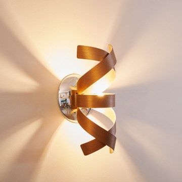 Där Lighting RAW0764 - Aplică de perete RAWLEY 1xG9/25W/230V, cupru