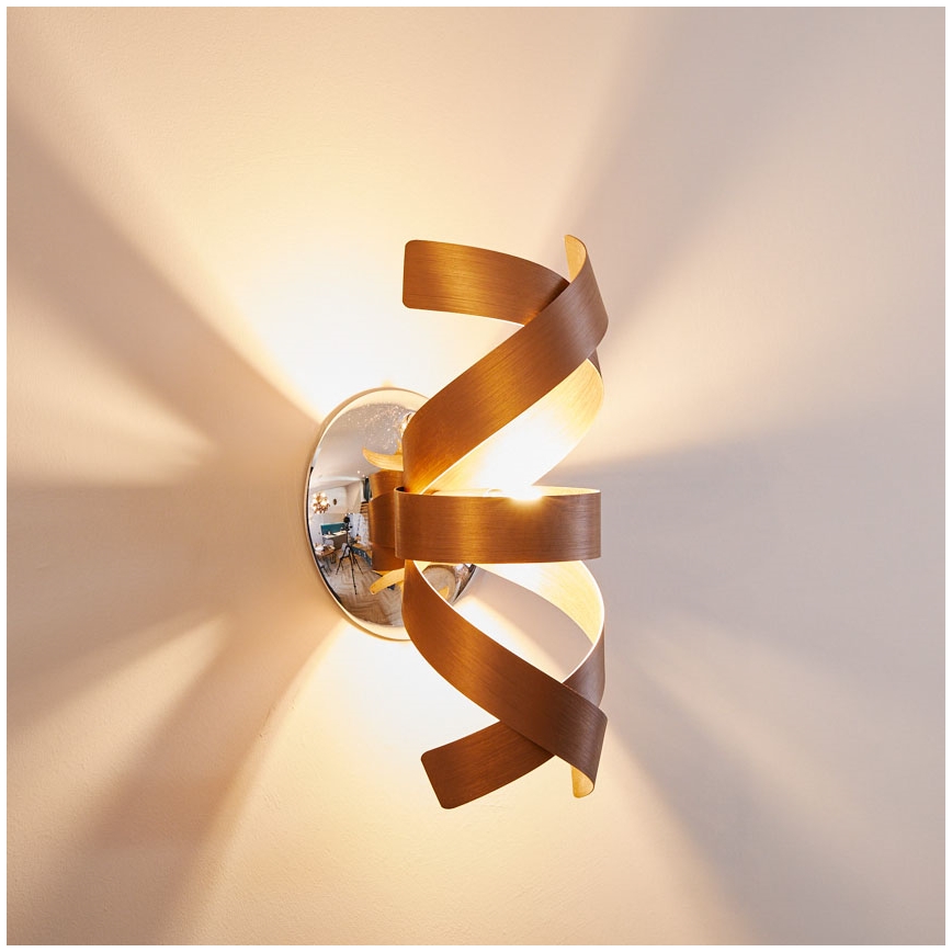 Där Lighting RAW0764 - Aplică de perete RAWLEY 1xG9/25W/230V, cupru