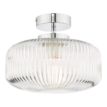Där Lighting RIV5208 - Candelabru aplicat pentru baie RIVA 1xE27/60W/230V IP44 crom lucios