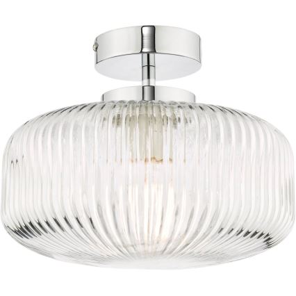 Där Lighting RIV5208 - Candelabru aplicat pentru baie RIVA 1xE27/60W/230V IP44 crom lucios