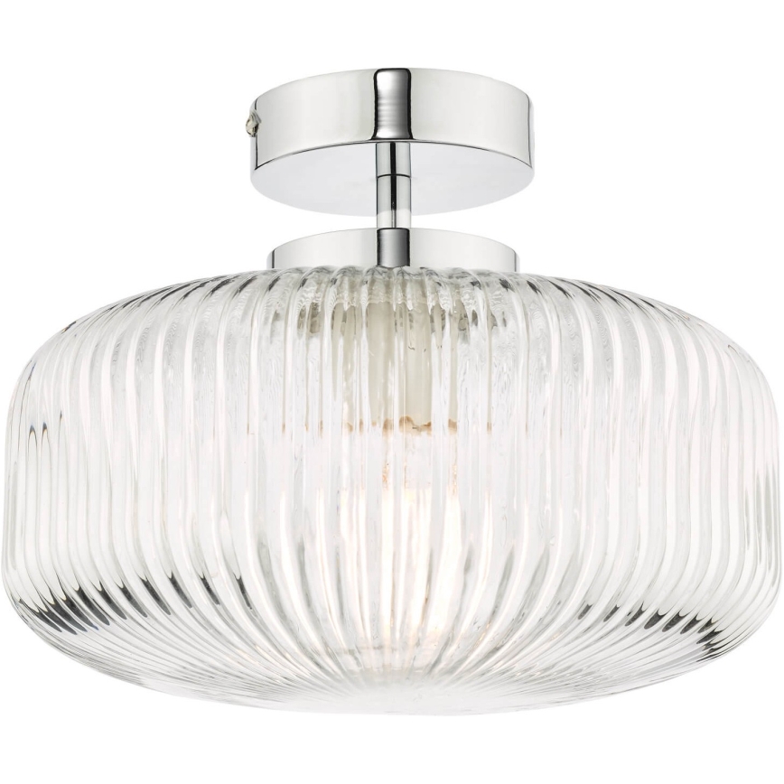 Där Lighting RIV5208 - Candelabru aplicat pentru baie RIVA 1xE27/60W/230V IP44 crom lucios