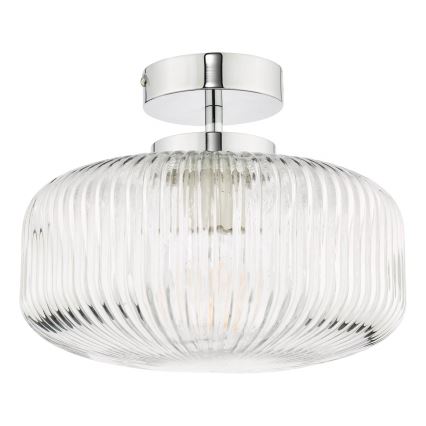 Där Lighting RIV5208 - Candelabru aplicat pentru baie RIVA 1xE27/60W/230V IP44 crom lucios