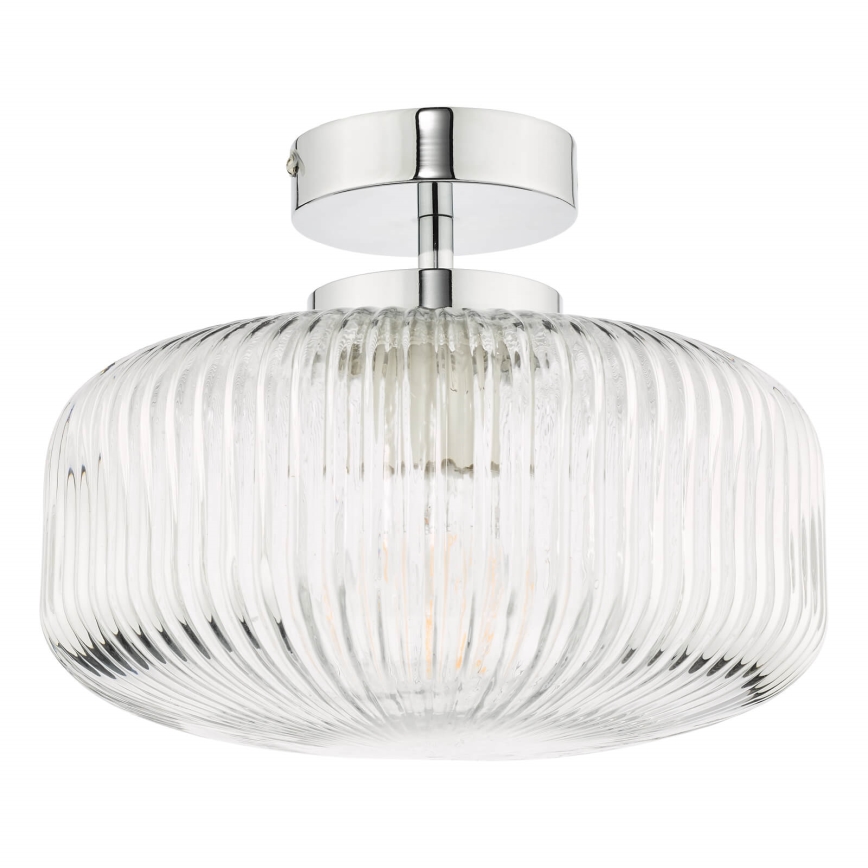 Där Lighting RIV5208 - Candelabru aplicat pentru baie RIVA 1xE27/60W/230V IP44 crom lucios