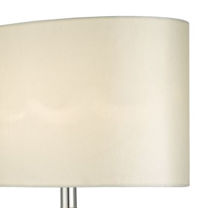 Där Lighting SYR4235 - Lampă de masă SYRACUSE 1xE27/60W/230V crom lucios/crem