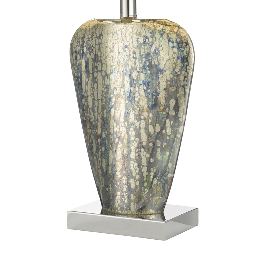 Där Lighting SYR4235 - Lampă de masă SYRACUSE 1xE27/60W/230V crom lucios/crem