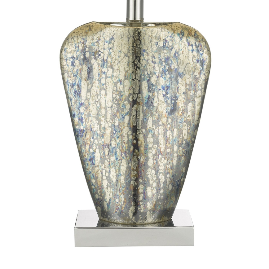 Där Lighting SYR4235 - Lampă de masă SYRACUSE 1xE27/60W/230V crom lucios/crem