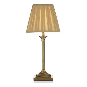 Där Lighting TAY4075-X - Lampă de masă TAYLOR 1xE14/40W/230V bej/alamă