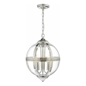 Där Lighting VAN0338 - Candelabru pe lanț VANESSA 3xE14/40W/230V crom lucios