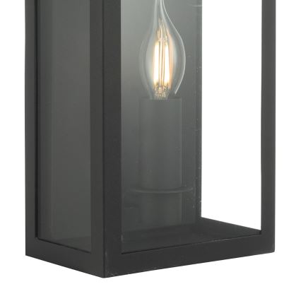 Där Lighting VAP5222 - Aplică de perete pentru exterior VAPOUR 1xE14/60W/230V IP44 negru