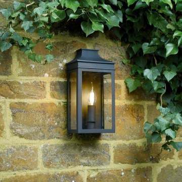Där Lighting VAP5222 - Aplică de perete pentru exterior VAPOUR 1xE14/60W/230V IP44 negru