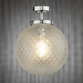 Där Lighting WAY0150 - Plafonieră pentru baie WAYNE 1xE27/40W/230V IP44 Ø 25 cm crom lucios