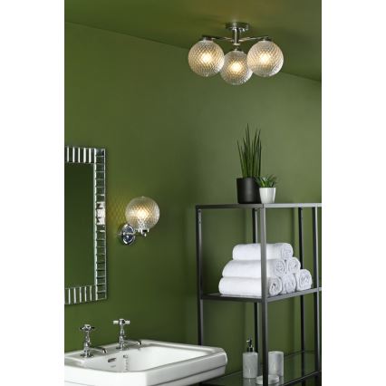 Där Lighting WAY0750 - Aplică de perete pentru baie WAYNE 1xG9/3W/230V IP44 crom