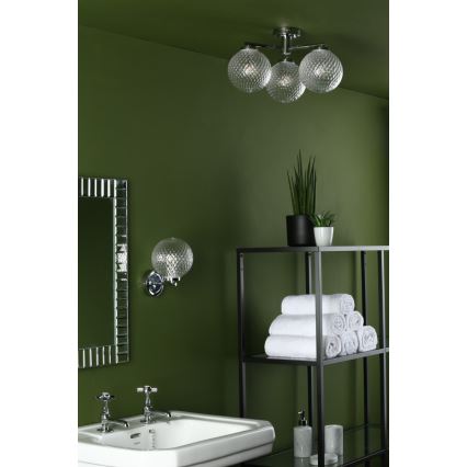 Där Lighting WAY0750 - Aplică de perete pentru baie WAYNE 1xG9/3W/230V IP44 crom