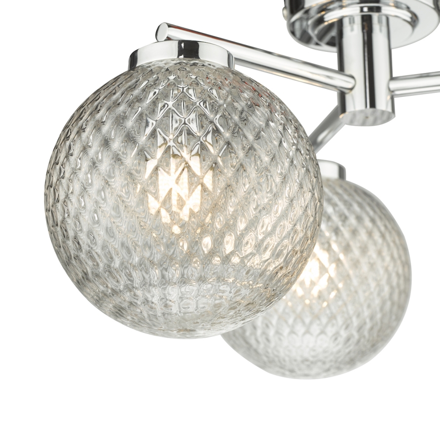 Där Lighting WAY5350 - Lustră aplicată pentru baie WAYNE 3xG9/3W/230V IP44 crom lucios