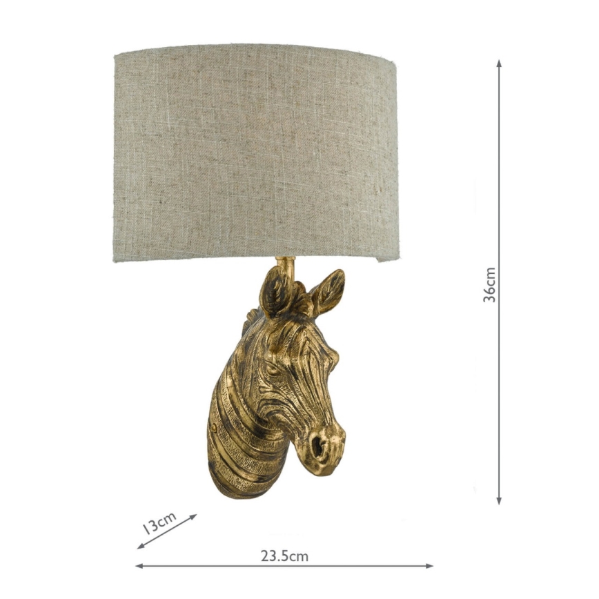 Där Lighting ABB0735 - Aplica de perete ABBY 1xE14/40W/230V in/auriu