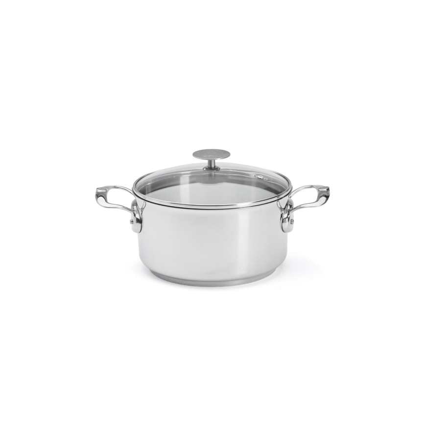 De Buyer 3427.20 - Oală MILADY cu capac, 20 cm, inox