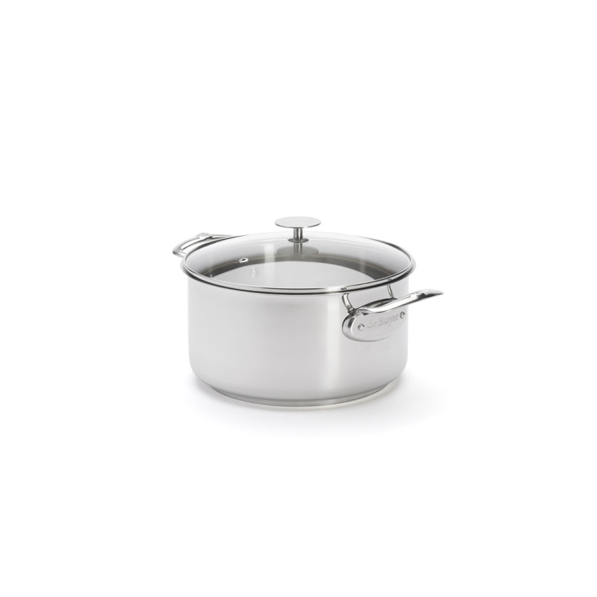 De Buyer 3427.24 - Oală cu capac MILADY, 24 cm, inox