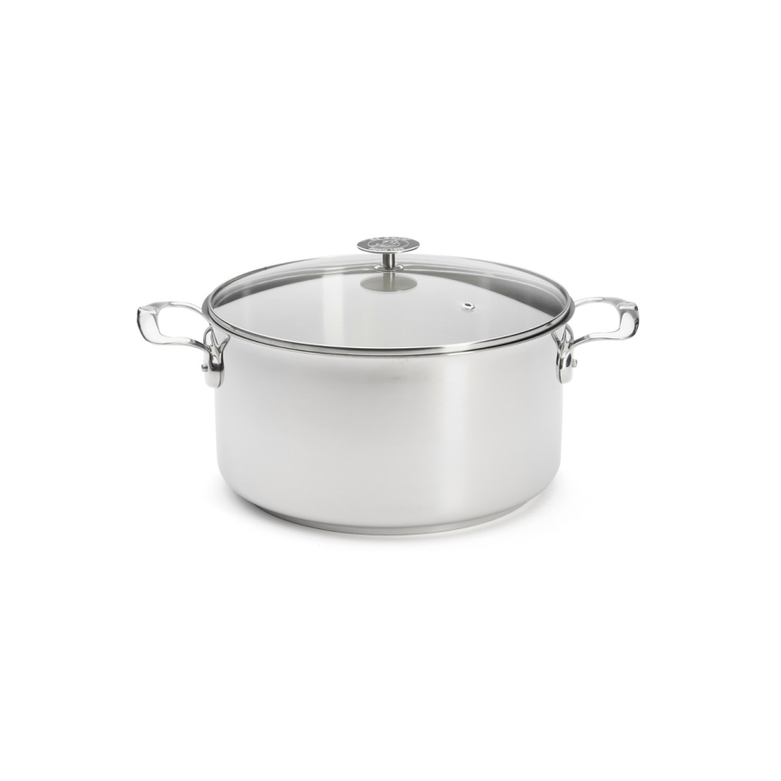 De Buyer 3427.28 - Oală MILADY cu capac, 28 cm, inox