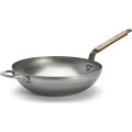 De Buyer 5717.32 - Tigaie wok MINERAL B BOIS, 32 cm