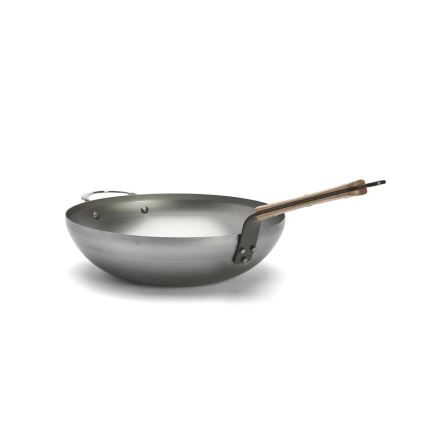 De Buyer 5717.32 - Tigaie wok MINERAL B BOIS, 32 cm
