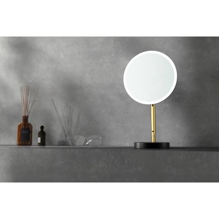 Deante ADI_Z812 - Oglindă cosmetică de baie cu LED reîncărcabilă SILIA LED/5V 5000 mAh 2700-6500K IP44