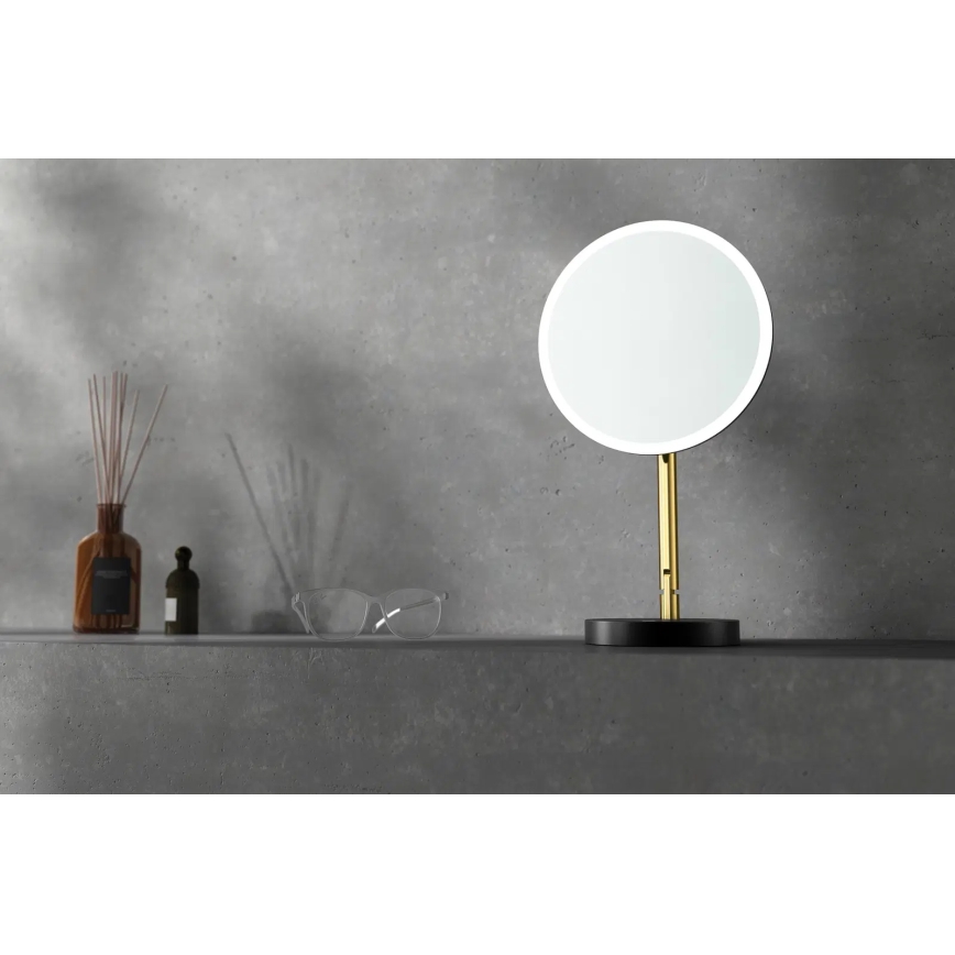 Deante ADI_Z812 - Oglindă cosmetică de baie cu LED reîncărcabilă SILIA LED/5V 5000 mAh 2700-6500K IP44