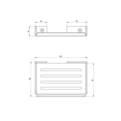Deante ADM_A411 - Suport săpun montat pe perete MOKKO, alb