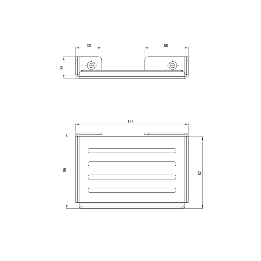 Deante ADM_A411 - Suport săpun montat pe perete MOKKO, alb
