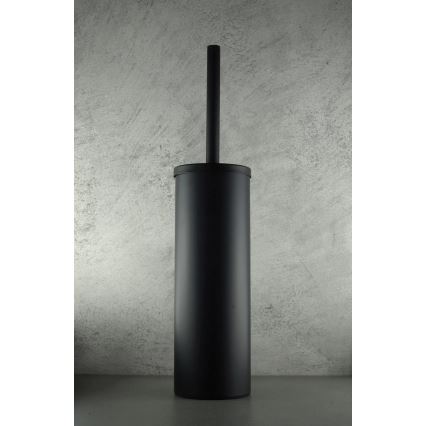 Deante ADR_N712 - Perie WC cu suport ROUND, neagră