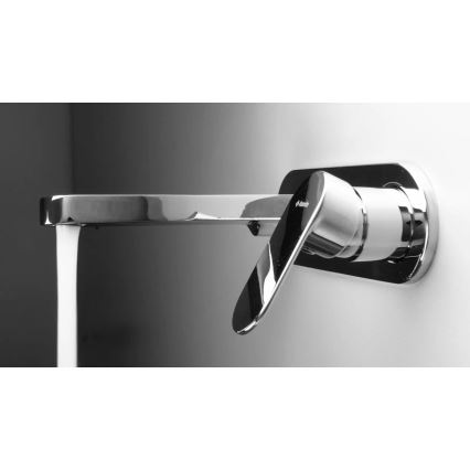 Deante ALPINIA BGA_054L - Baterie pentru lavoar, montaj în perete, crom lucios