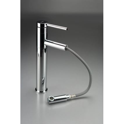 Deante BGE_022K - Baterie pentru lavoar cu duș extractabil ORA, 30,9 cm, crom lucios