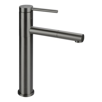 Deante BGE_D22K - Baterie pentru lavoar ORA cu cap extractabil, 30,9 cm, titan